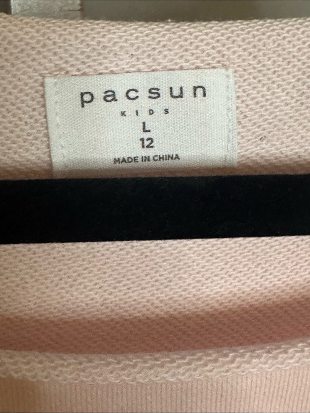 Pacsun Girls Off the Shoulder French Terry Sweatshirt Sz L - NWOT - Picture 6 of 6